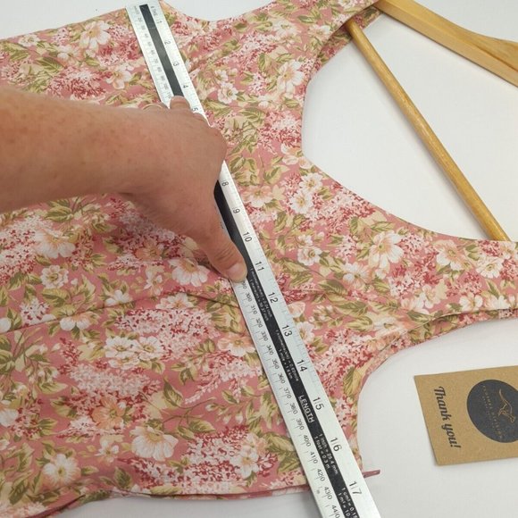 Vintage Laura Ashley Dress & Jacket Size 10 12 Floral Pink Cotton STUNNING - Picture 10 of 16